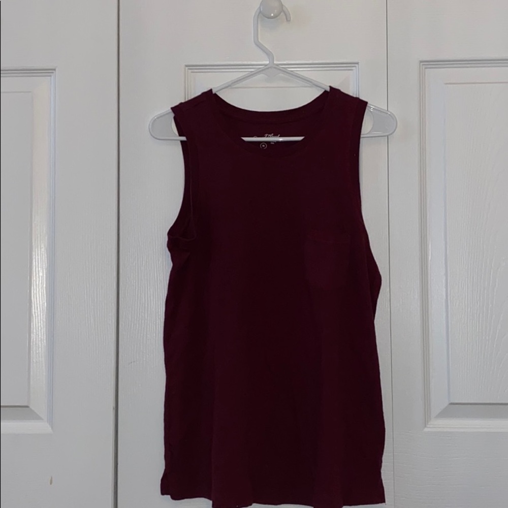 Maroonish tank top